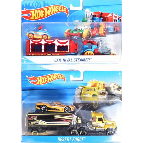 107 - Diecast - a collection of x10 assorted Mattel made Hot Wheels carded diecast model sets to include; ... 