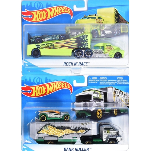 107 - Diecast - a collection of x10 assorted Mattel made Hot Wheels carded diecast model sets to include; ... 