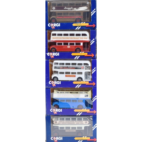 114 - Diecast - a collection of x20 vintage Corgi diecast models to include; 1168 Euro Express Bus, 1190 F... 