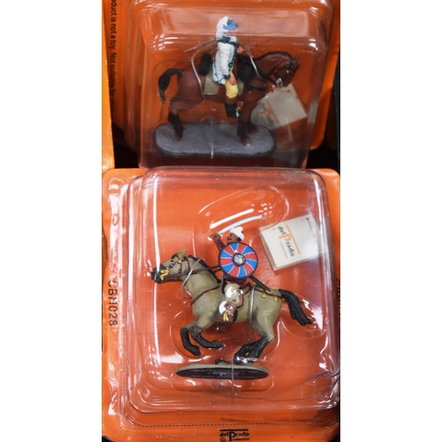 120 - Toy Soldiers - a large collection of assorted Del Prado made lead toy horse back / cavalry soldiers.... 