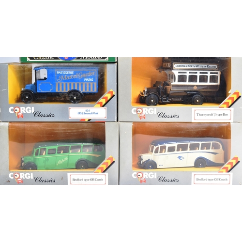 123 - Diecast - a collection of x18 vintage Corgi diecast models to include; D983 Morris J Van, D980 Ford ... 