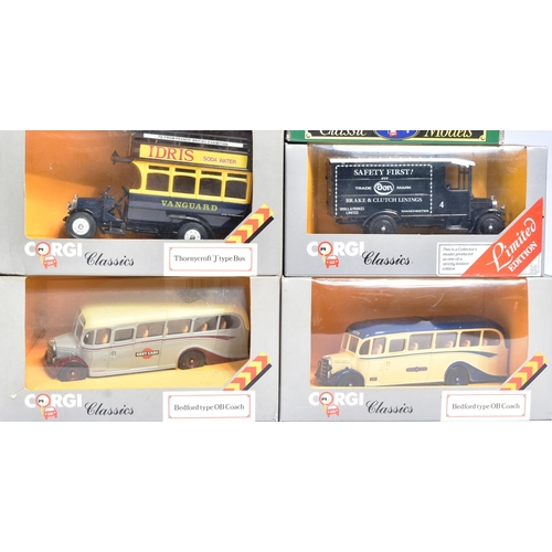 123 - Diecast - a collection of x18 vintage Corgi diecast models to include; D983 Morris J Van, D980 Ford ... 