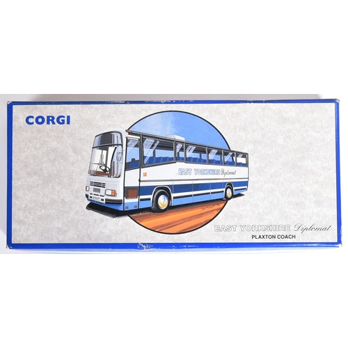 126 - Diecast - a collection of x10 assorted Corgi diecast model buses to include; East Yorkshire Diplomat... 