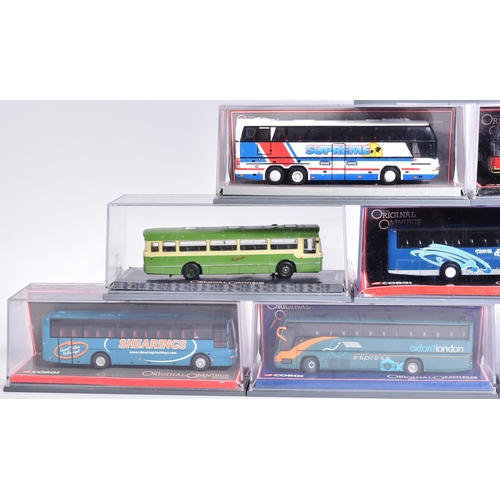 128 - Diecast - a collection of x10 Corgi Original Omnibus 1/76 scale boxed diecast model buses to include... 