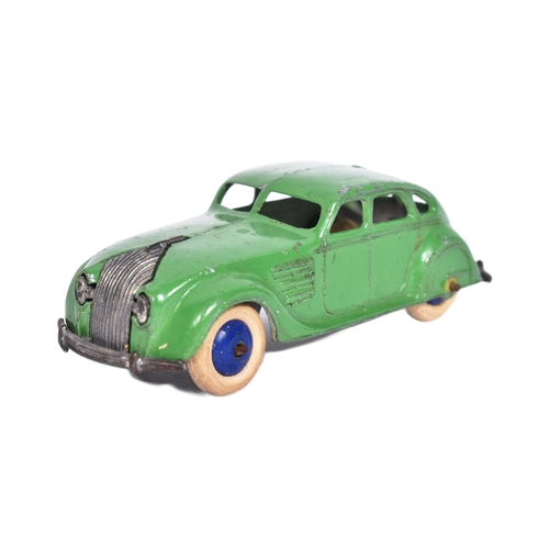 130 - Dinky - 22H Streamlined Saloon - a pre-War c1930s / 1940s Dinky Toy diecast model No. 22H Streamline... 