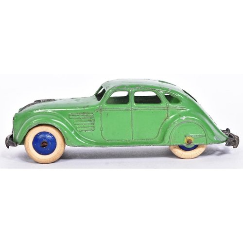 130 - Dinky - 22H Streamlined Saloon - a pre-War c1930s / 1940s Dinky Toy diecast model No. 22H Streamline... 