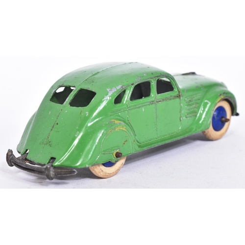 130 - Dinky - 22H Streamlined Saloon - a pre-War c1930s / 1940s Dinky Toy diecast model No. 22H Streamline... 