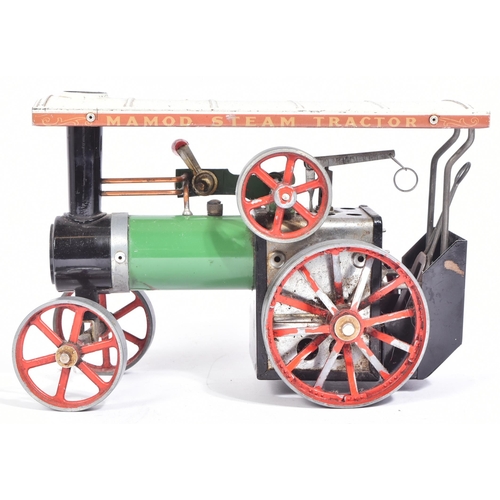 131 - Live Steam - an original vintage Mamod Live Steam Traction Engine No. TE1A. A solid fuel example, un... 