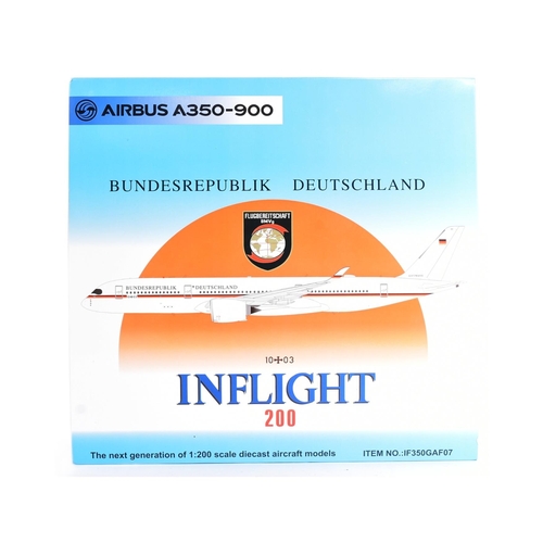 137 - Diecast - a vintage 1/200 scale Inflight 200 diecast aircraft model of a German Luftwaffe, the airbu... 