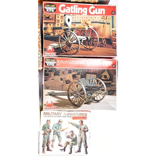 140 - Model Kits - a collection of vintage plastic model kits of Military interest to include; Airfix RAF ... 