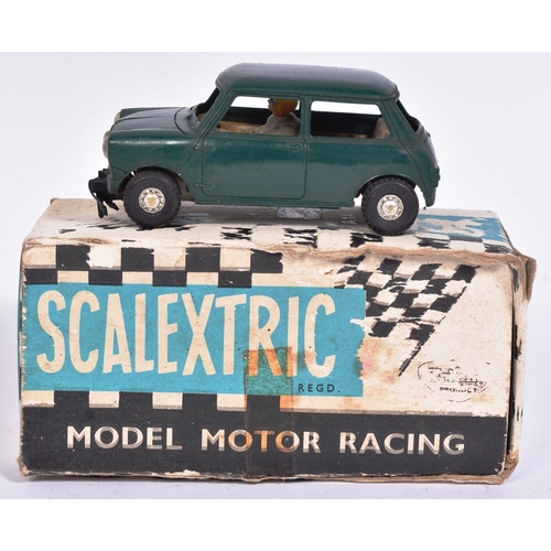 143 - Scalextric - x3 vintage Triang Scalextric slot car racing car minis comprising; C76 Austin Mini Coop... 