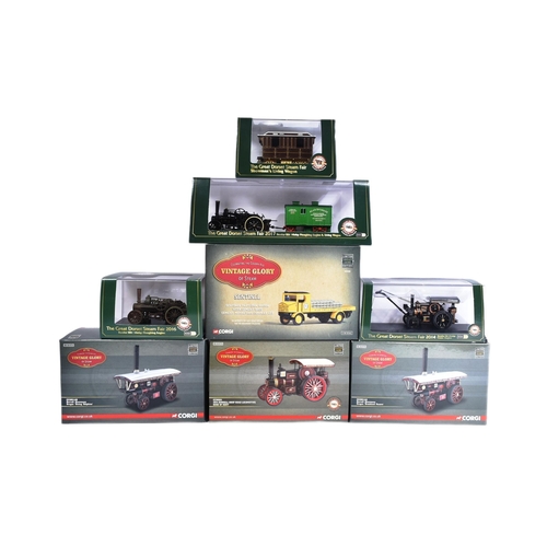 145 - Diecast - a collection of x8 Oxford and Corgi 1/76 and 1/50 scale diecast steam models to include; B... 