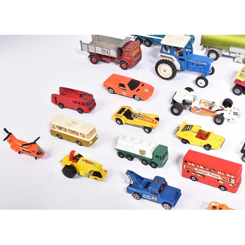 149 - Diecast - a collection of assorted vintage diecast model cars by makers, Dinky, Corgi, Lesney / Matc... 