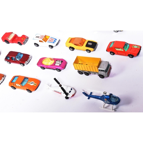 149 - Diecast - a collection of assorted vintage diecast model cars by makers, Dinky, Corgi, Lesney / Matc... 