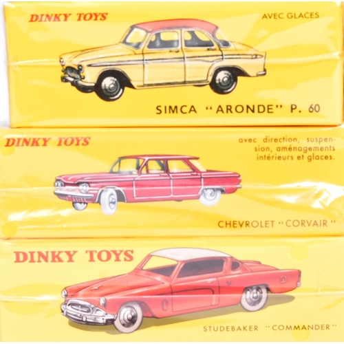 162 - Diecast - a collection of x12 Atlas Edition reissue Dinky Toys diecast model cars to include; 552 Ch... 