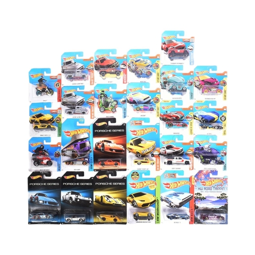 164 - Hot Wheels - Mattel - a collection of x20 assorted 2010s Mattel made HotWheels carded diecast models... 