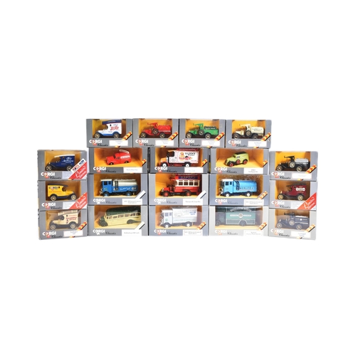 166 - Diecast - a collection of x20 vintage Corgi diecast models to include; C864/4 Ford Model T Tanker, C... 