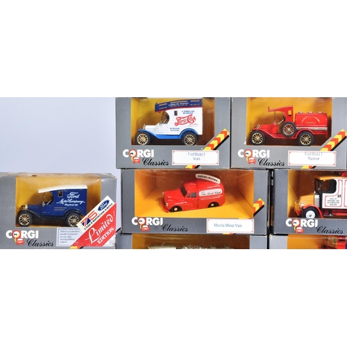 166 - Diecast - a collection of x20 vintage Corgi diecast models to include; C864/4 Ford Model T Tanker, C... 