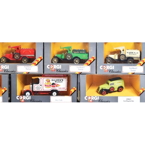 166 - Diecast - a collection of x20 vintage Corgi diecast models to include; C864/4 Ford Model T Tanker, C... 