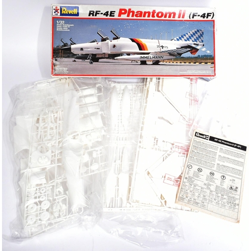 178 - Model Kits - x3 Revell fighter aircraft model kits, 1/32 scale, comprising of: RF-4E Phantom II (F-4... 