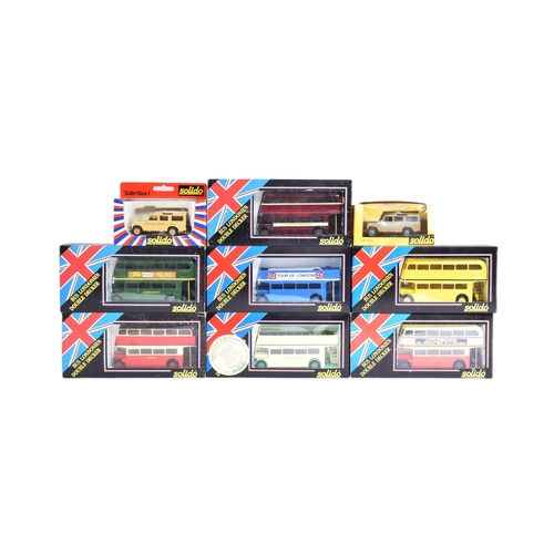 179 - Diecast - a collection of assorted Solido made diecast models. Largely Double Decker Buses with vari... 