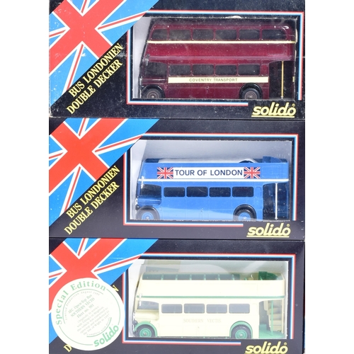 179 - Diecast - a collection of assorted Solido made diecast models. Largely Double Decker Buses with vari... 