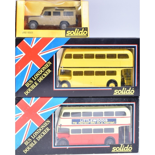 179 - Diecast - a collection of assorted Solido made diecast models. Largely Double Decker Buses with vari... 