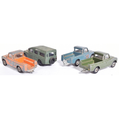 182 - Diecast - a collection of x4 vintage Triang / Tri-ang Spot On 1/42 scale diecast models. All Land Ro... 