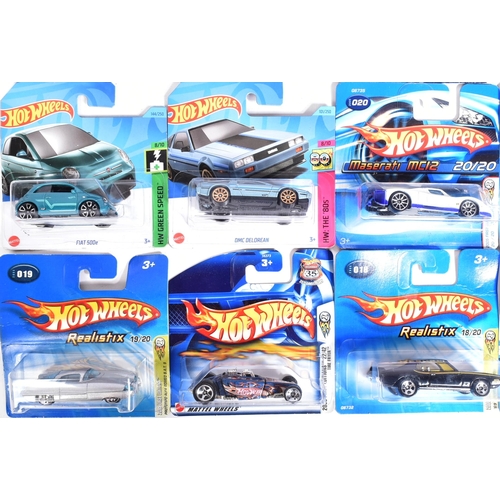 185 - Hot Wheels - Mattel - a collection of x25 assorted early 2000s Mattel made HotWheels carded diecast ... 