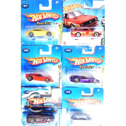 185 - Hot Wheels - Mattel - a collection of x25 assorted early 2000s Mattel made HotWheels carded diecast ... 