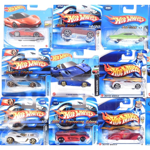 185 - Hot Wheels - Mattel - a collection of x25 assorted early 2000s Mattel made HotWheels carded diecast ... 