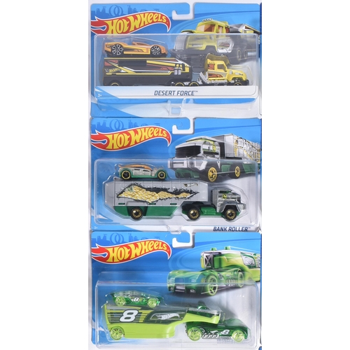 19 - Diecast - a collection of x10 assorted Mattel made Hot Wheels carded diecast model sets to include; ... 