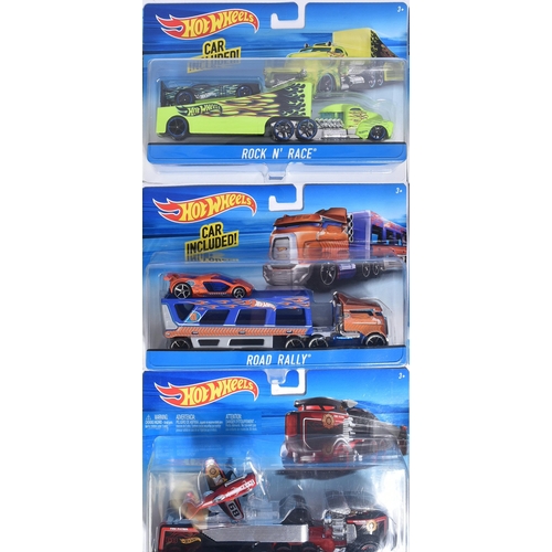 19 - Diecast - a collection of x10 assorted Mattel made Hot Wheels carded diecast model sets to include; ... 