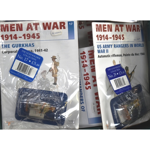 190 - Toy Soldiers - a collection of x90 assorted Del Prado made ' Men At War ' lead toy soldiers. The hig... 