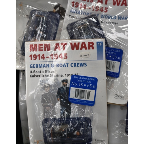 190 - Toy Soldiers - a collection of x90 assorted Del Prado made ' Men At War ' lead toy soldiers. The hig... 