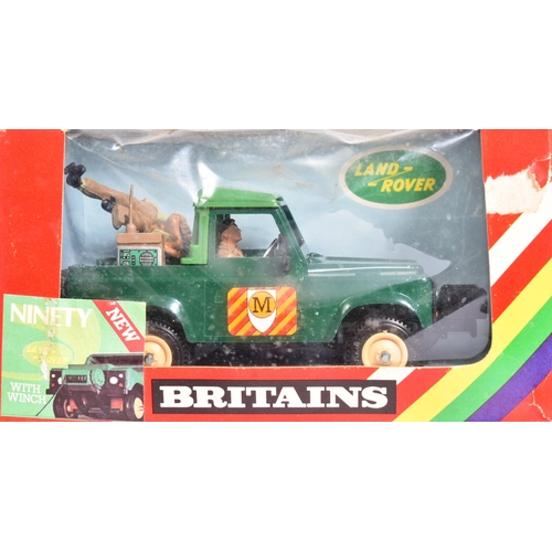 191 - Diecast - a collection of x3 vintage Britains diecast models comprising; 9782 Military Land Rover 95... 