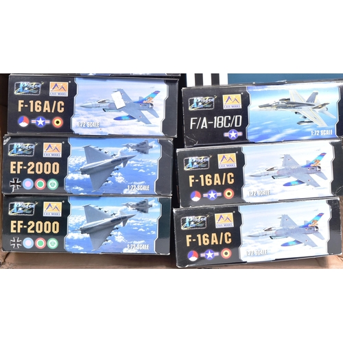 192 - Diecast - a collection of x12 Winged Ace Easy Model 1/72 scale aircraft models, to include: F-16A/C,... 