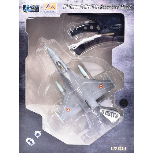 192 - Diecast - a collection of x12 Winged Ace Easy Model 1/72 scale aircraft models, to include: F-16A/C,... 