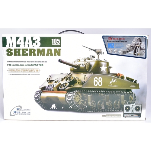 20 - Radio Control - an original Heng Long Pro-Version 1/16 scale RC model of an M4A3 Sherman Tank. Full ... 