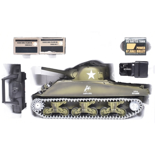 20 - Radio Control - an original Heng Long Pro-Version 1/16 scale RC model of an M4A3 Sherman Tank. Full ... 