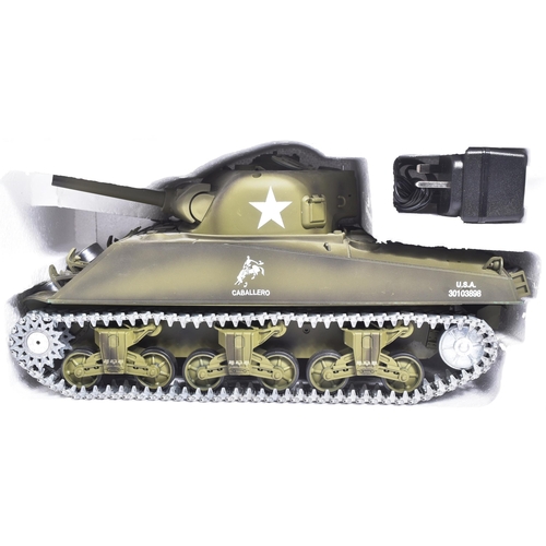 20 - Radio Control - an original Heng Long Pro-Version 1/16 scale RC model of an M4A3 Sherman Tank. Full ... 