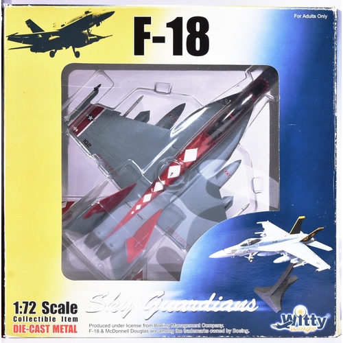 204 - Diecast - x2 Witty Wings Sky Guardians 1/72 scale metal diecast, comprising of an SU-27 'Ukrainian A... 