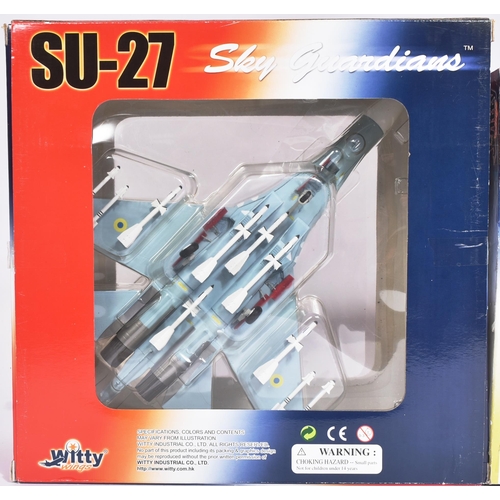 204 - Diecast - x2 Witty Wings Sky Guardians 1/72 scale metal diecast, comprising of an SU-27 'Ukrainian A... 