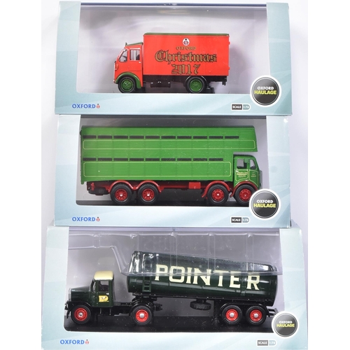 215 - Diecast - a collection of assorted 1/76 scale Oxford diecast models from the Haulage, Agriculture an... 