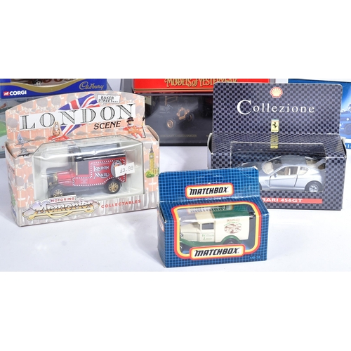 219 - Diecast - a collection of assorted boxed diecast models of various scales and makers to include; Cor... 