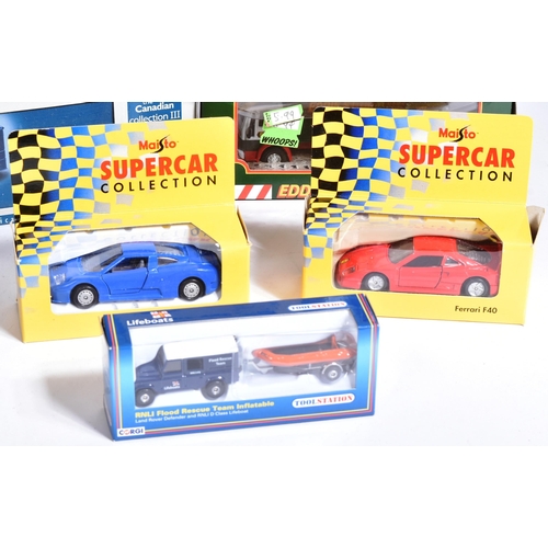 219 - Diecast - a collection of assorted boxed diecast models of various scales and makers to include; Cor... 