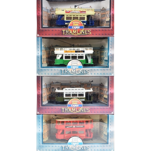 233 - Diecast - a collection of x13 Corgi Tramlines diecast, to include: No. C991/1 London City Council Tr... 