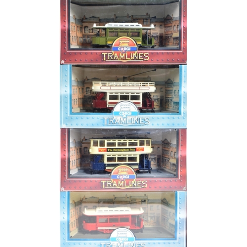 233 - Diecast - a collection of x13 Corgi Tramlines diecast, to include: No. C991/1 London City Council Tr... 