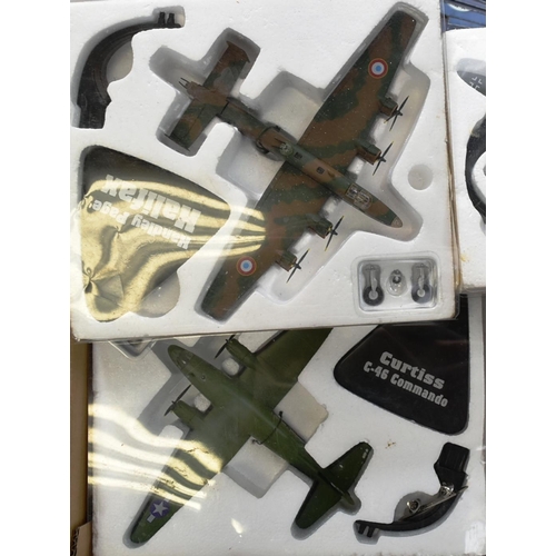 240 - Diecast - a LARGE collection of Atlas Edition diecast model military aircrafts / planes along with r... 