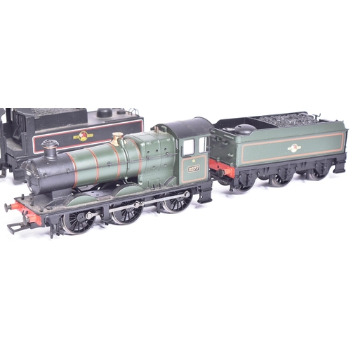 245 - Model Railway - a collection of x4 OO gauge trainset steam locomotive engines from various makers. C... 